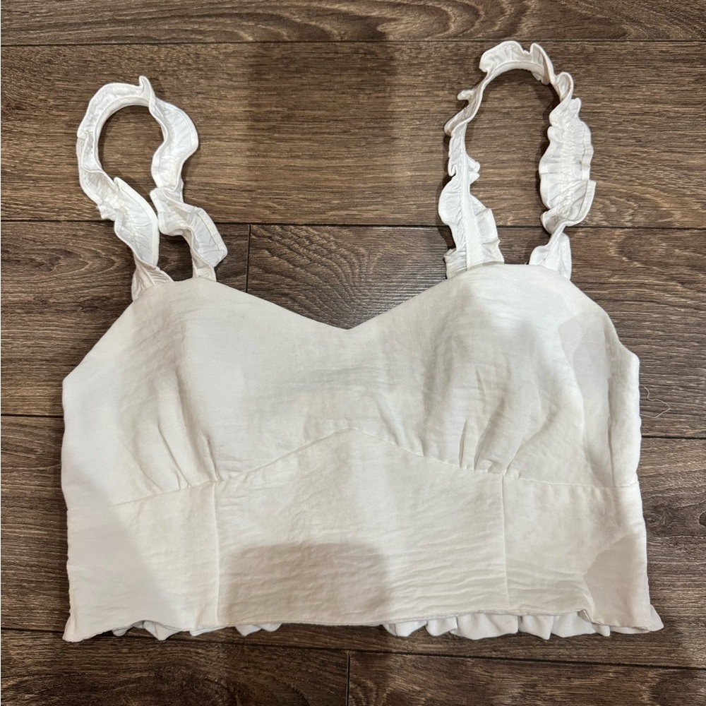 love tree crop tank white